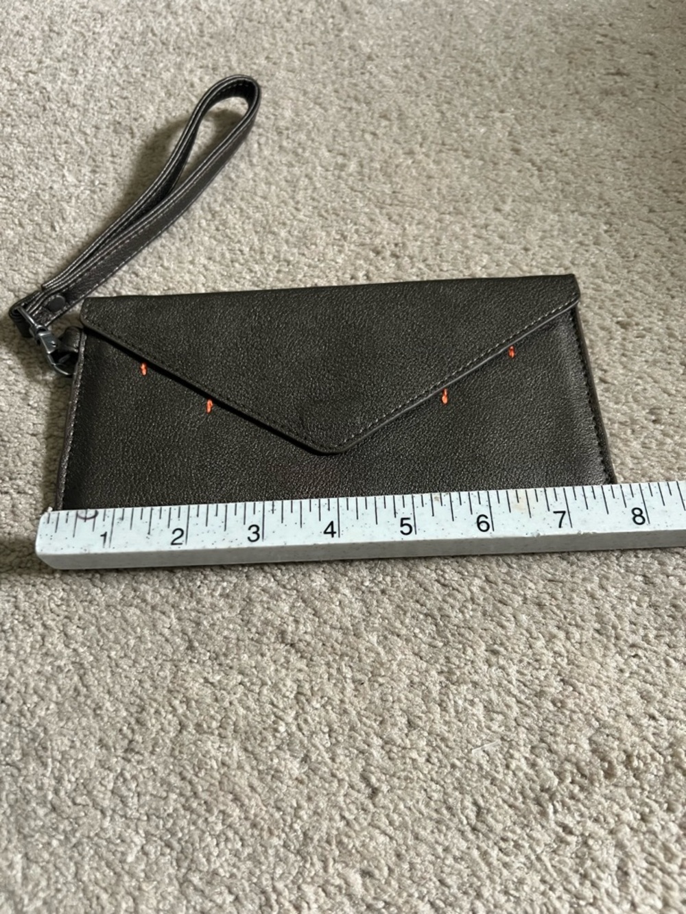 Canopy Verde olive green Envelope Wristlet Wallet - Sleek Women's Clutch, NWOT
